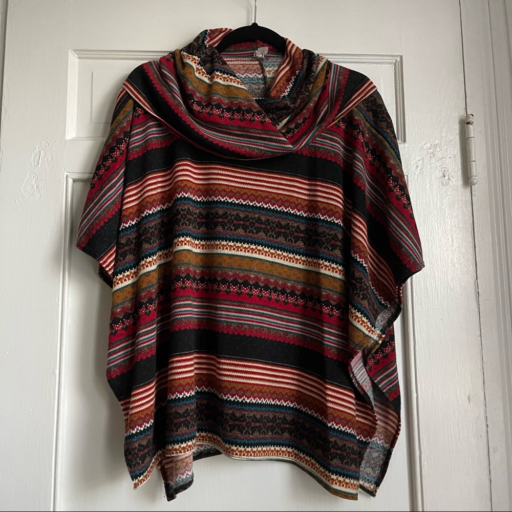 Rachel Kate Brown & Orange Poncho